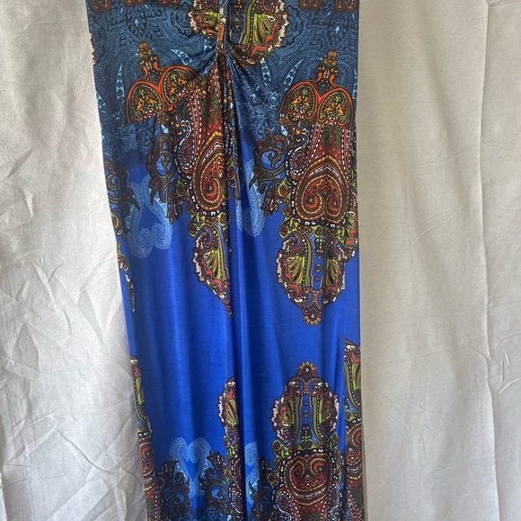 Maje Vintage Multicolor Bohemian Silky Dress - Picture 3 of 12
